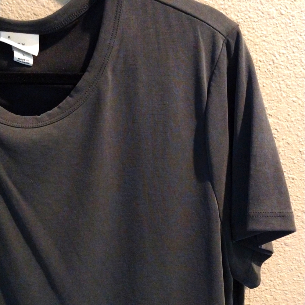 A new day black T shirt